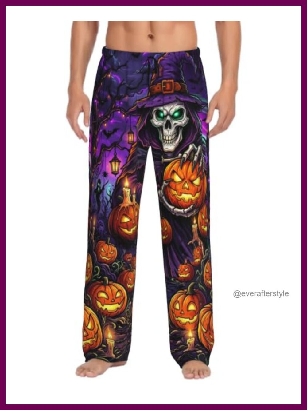 Men's Lightweight Polyester Spandex Pajama Lounge Pants with Pockets
